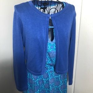 Talbots Periwinkle Shrug